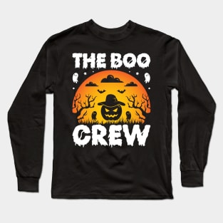 Boo Boo Crew Nurse Shirts Halloween Nurse Shirts for Women Long Sleeve T-Shirt